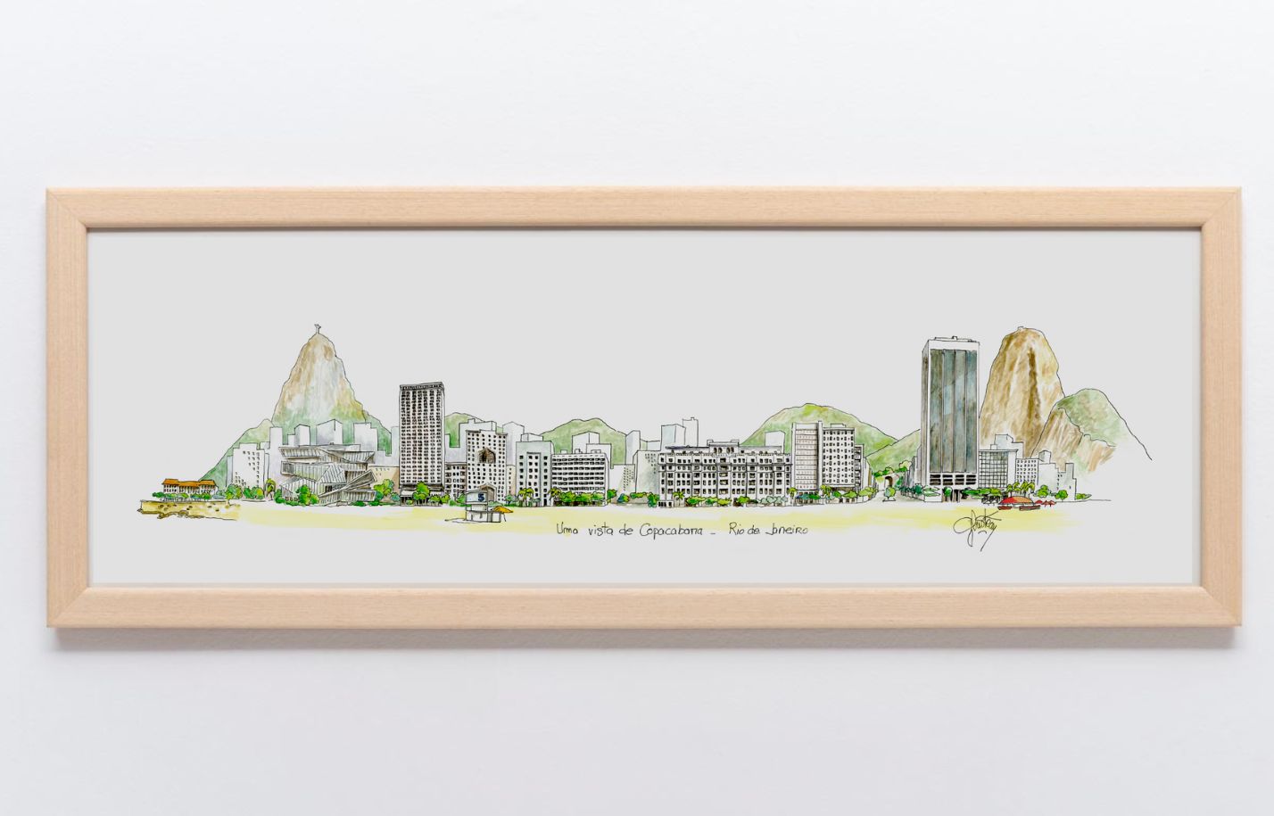 Rio de Janeiro - Copacabana - 60 x 20 cm