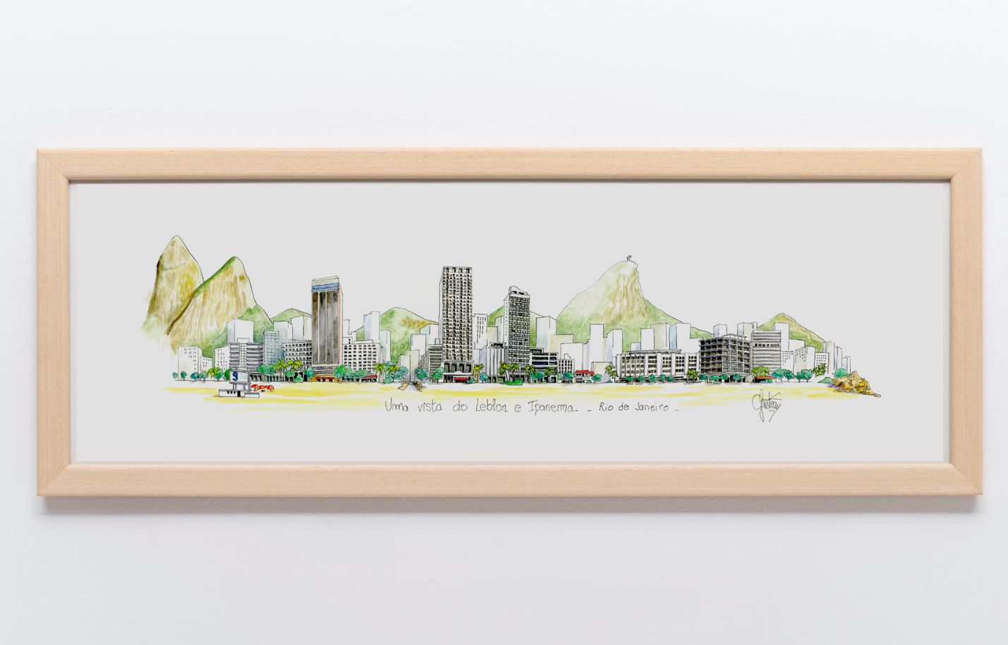 Rio de Janeiro - Ipanema - 60 x 20 cm