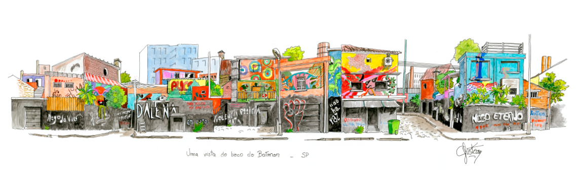 Beco do Batman - Nego da Vila 1 - 60 x 20 cm
