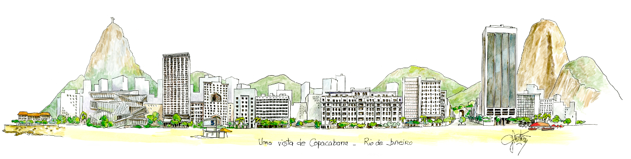 Rio de Janeiro - Copacabana - 60 x 20 cm