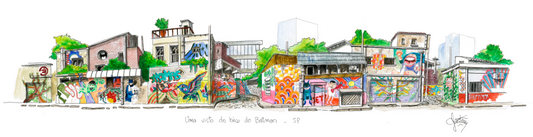 São Paulo em aquarela: Beco do Batman