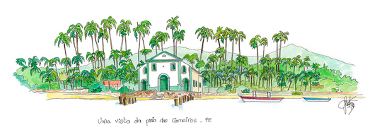 Presente de casamento diferente: aquarela da Praia dos Carneiros