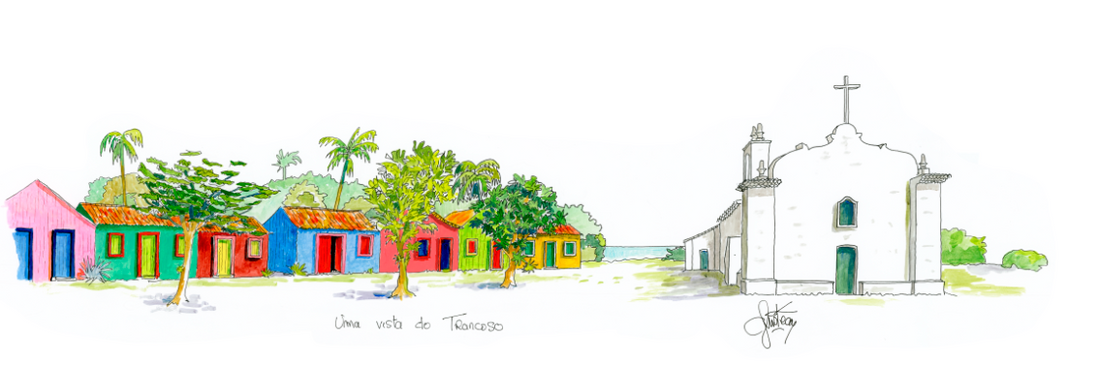 Aquarela de Trancoso — decoração de casa de praia chique