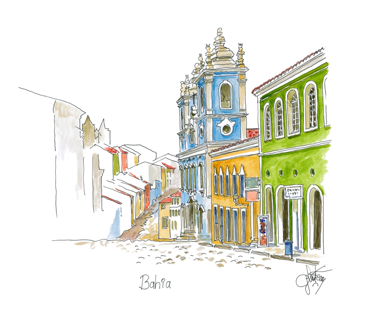 Uma rua da Bahia